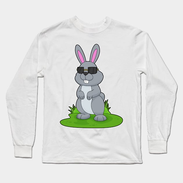 Rabbit Sunglasses Long Sleeve T-Shirt by Markus Schnabel